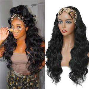 Cece Long Wavy Headband Wigs for Black Women 24 Inch Loose Wave Headband Wig